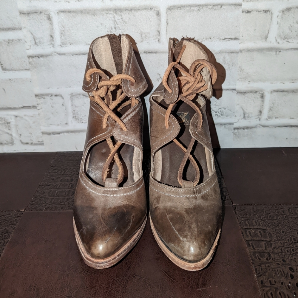 Freebird by Steven Brown Lace-Up Wedges - Picture 5 of 11
